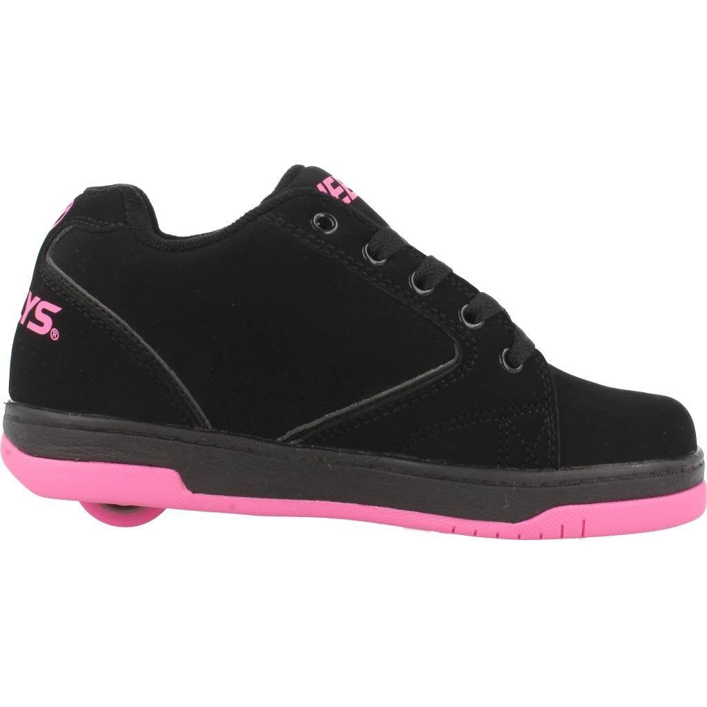 Heelys Kids Propel-K Skate Shoe, Black Hot Pink, 4 US
