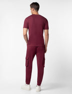 FYLTR Mens Crewneck T-shirt & Cargo Jogger Co-ord Set - 100% Cotton | Half Sleeve T-shirt| Jogger with Side & Cargo Pockets
