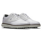 FootJoy Traditions Junior Golf Shoe, White/White, 6 US Unisex Big Kid