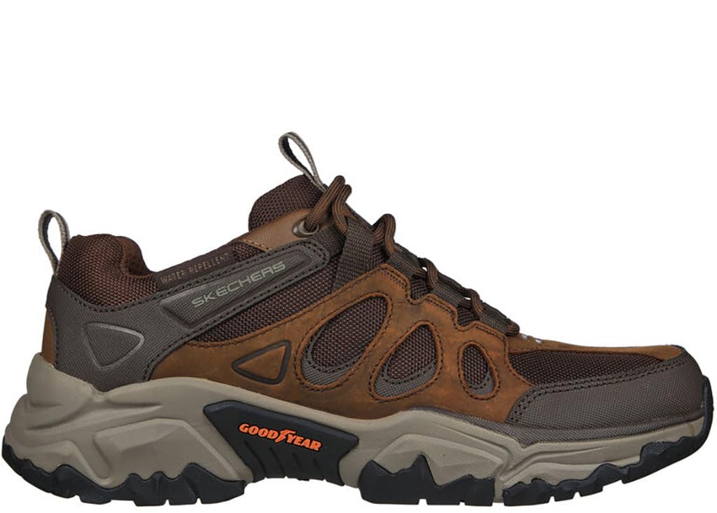 Skechers USA Men's Men's Terraform-Selvin Oxford, CDB (Crazy Horse Dark Brown), 12 X-Wide