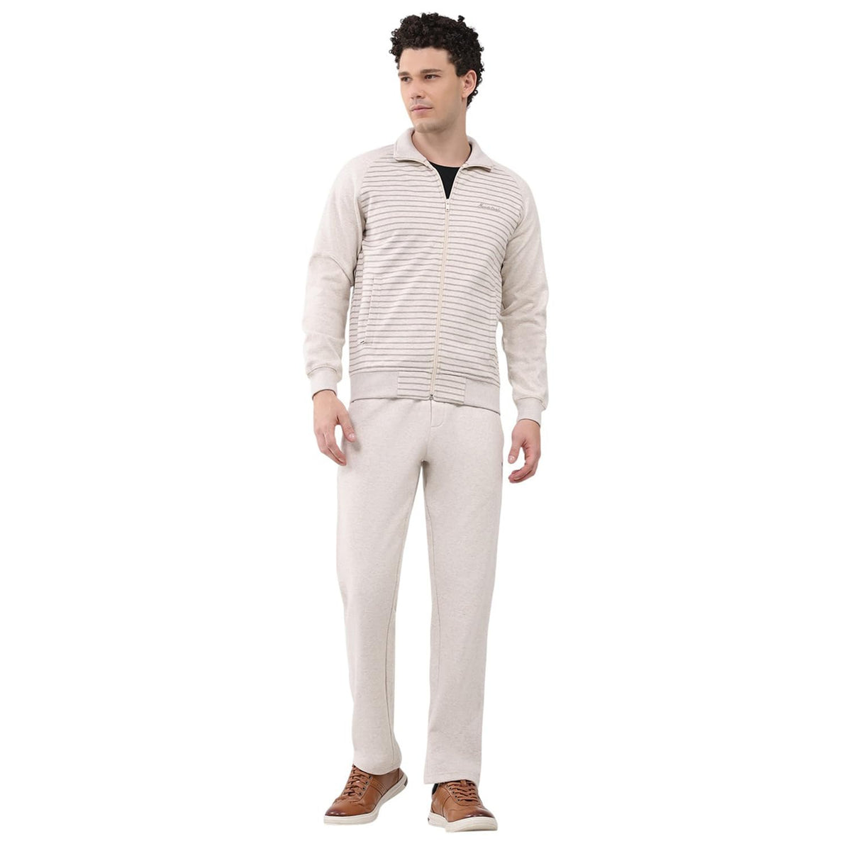 Monte Carlo MenS Regular Fit Round Neck Full Sleeve Printed Winter Tracksuit | Stylish Printed Pattern | Cozy Warm Fabric | Styl