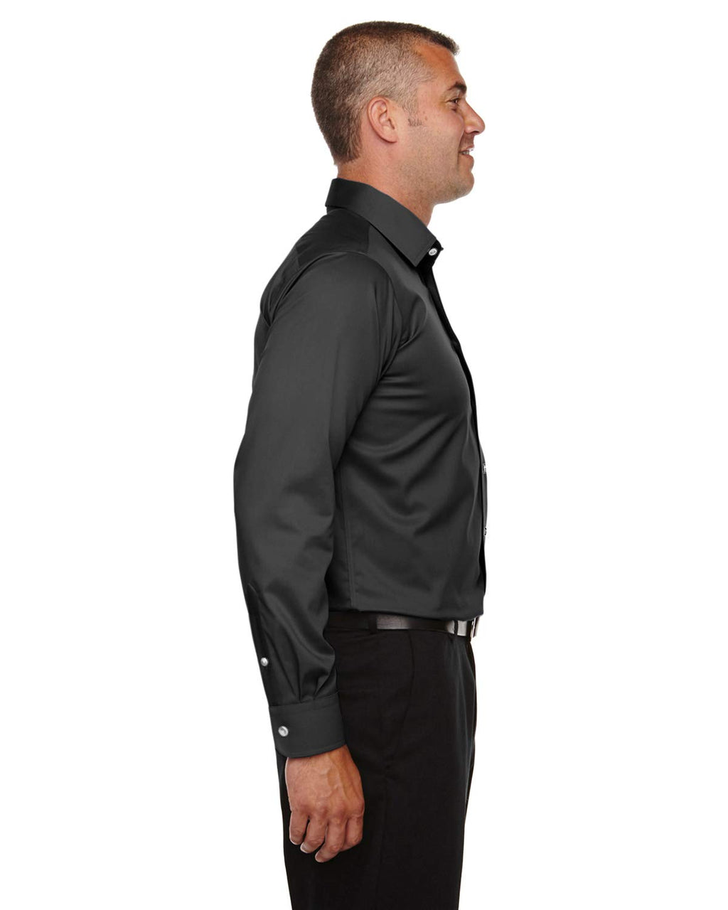 Mens Tall crown Woven collectionSolid Stretch Twill - BLAcK - XLT(D0102H7NVFP)