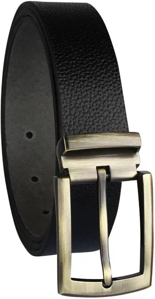 Men Black Genuine Leather Belt ()_805 44