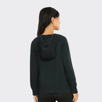BlissClub at-Ease CottonKnit Hoodie | 100% Cotton Hoodie | Adjustable Hood | Relaxed Fit