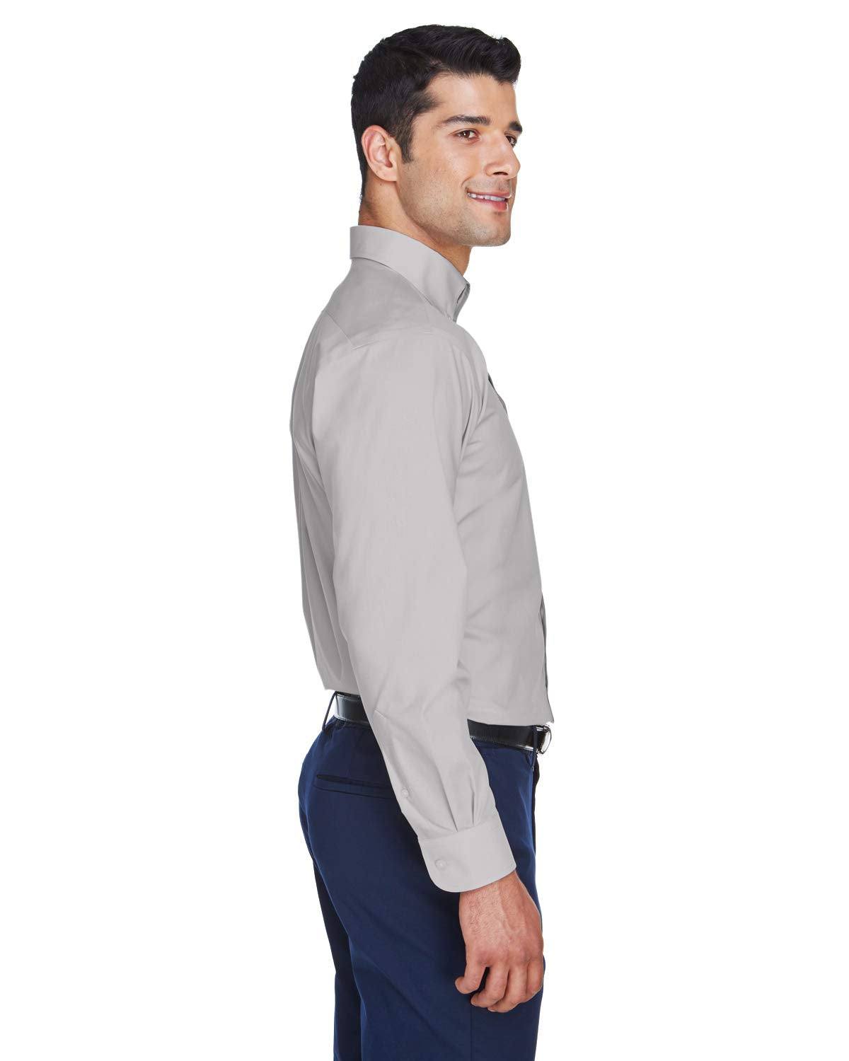 Mens crown Woven collectionSolid Broadcloth - WHITE - 5XL(D0102H76Z8T)