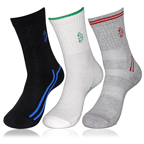 Bonjour Mens Multicolour Quarter Length 3 Pairs Of Sports Socks