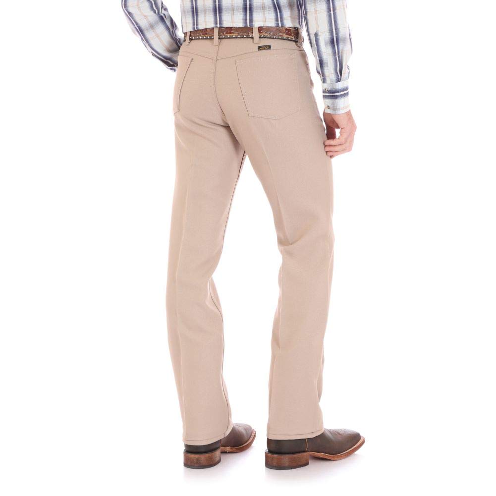 Wrangler mens Wrancher Jean dress pants, Dark Beige, 33W x 34L US
