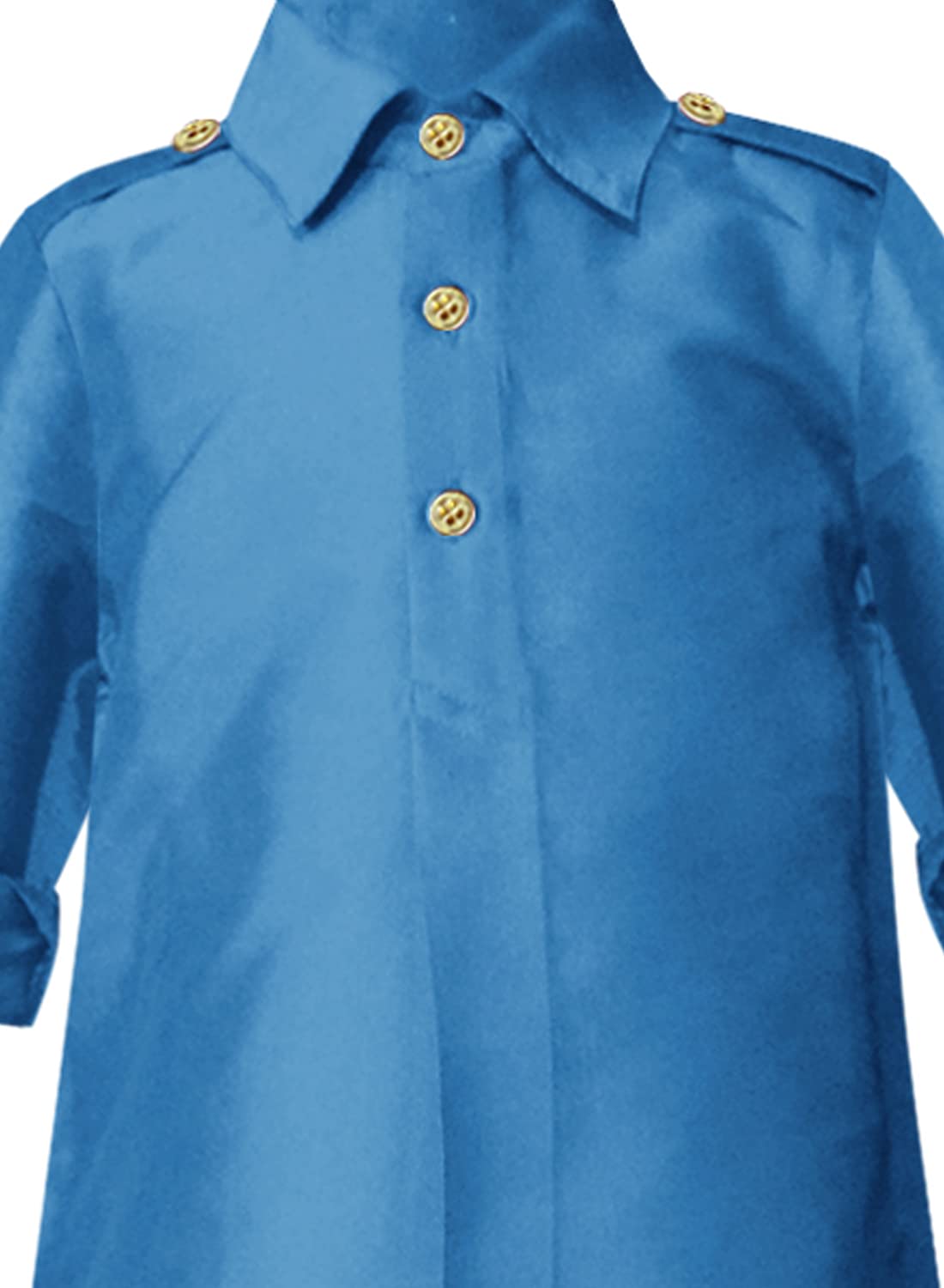 A.T.U.N. (ALL THINGS UBER NICE) Boy's Polyester Solid Full Sleeve Pathani Suit Set | Kurta and Pyjama Set | Ethnic Clothing Set for Festival and Special Occasion | 2 Piece Set