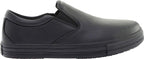 Genuine Grip 2060-7.5W Womens Slip-Resistant Retro Slip-on Work Shoes  Black - Size 7.5