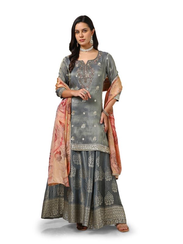 Soch Women Tissue Suit Set with Sequins