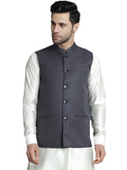 Jompers Mens Solid Nehru Jacket
