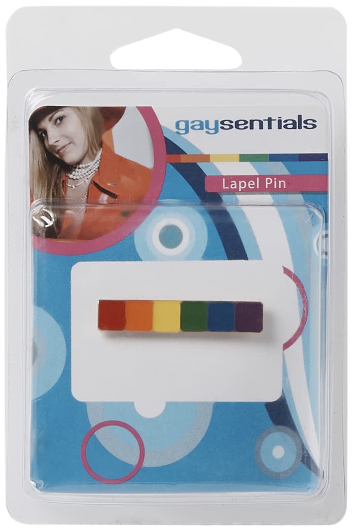 Gaysentials Lapel Pin, Rainbow Bar, 0.5 Ounce