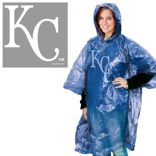 Wincraft MLB Kansas City Royals Rain Poncho, Team Colors, One Size