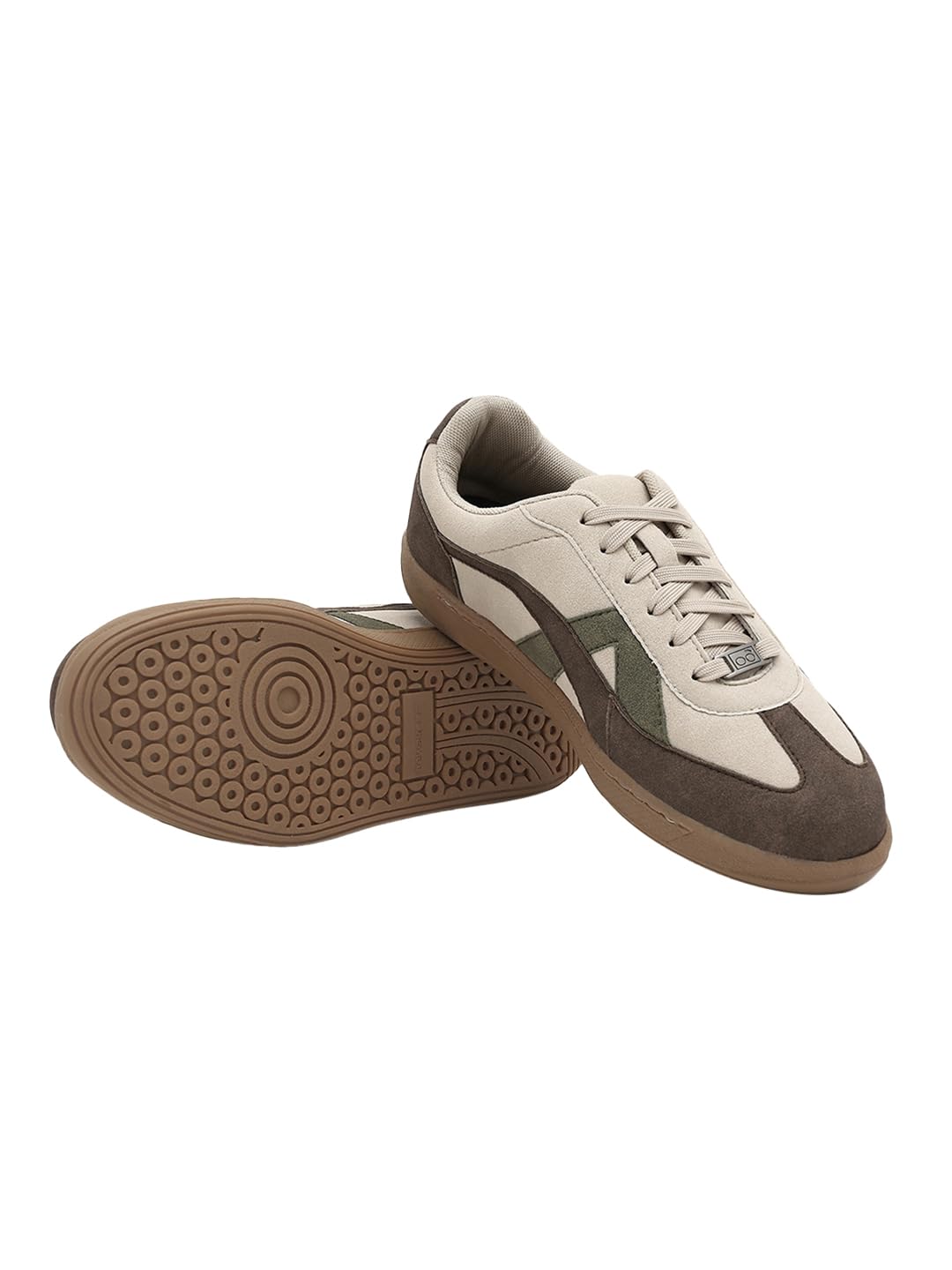 Bewakoof Rippers Sienna MenS Brown Rippers Sienna Color Block Low-Top Sneakers 659658 Brown_Uk 7