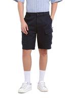 The Indian Garage Co Mens Solid Mid-Rise Stretchable Shorts