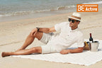 Be Active MenS Solid 100% Cotton Short Kurta With Mandarin Collar || 3/4Th Sleeves Short Kurta For Men Cotton || Stylish Short