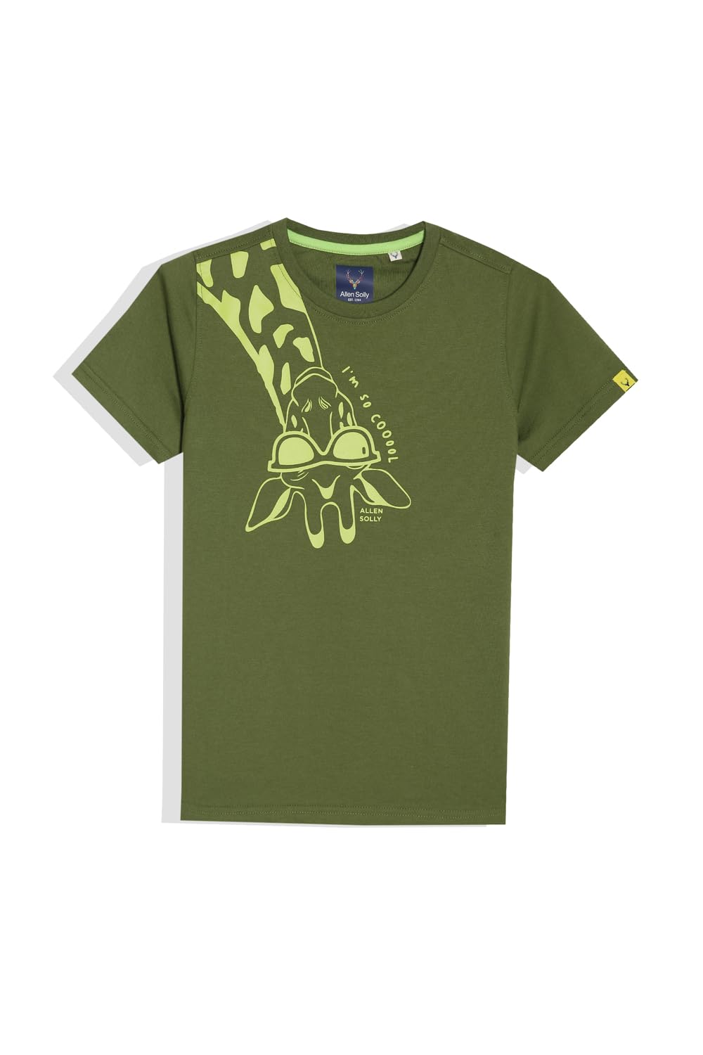 Allen Solly Boys Regular Fit Printed Graphic Crew Neck T-Shirt
