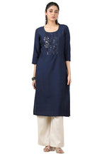 Soch Women Gadwal Solid Kurta with Sequins