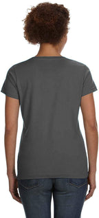 Ladies V-Neck Fine Jersey T-Shirt - BLAcK - S(D0102H7DMD2)