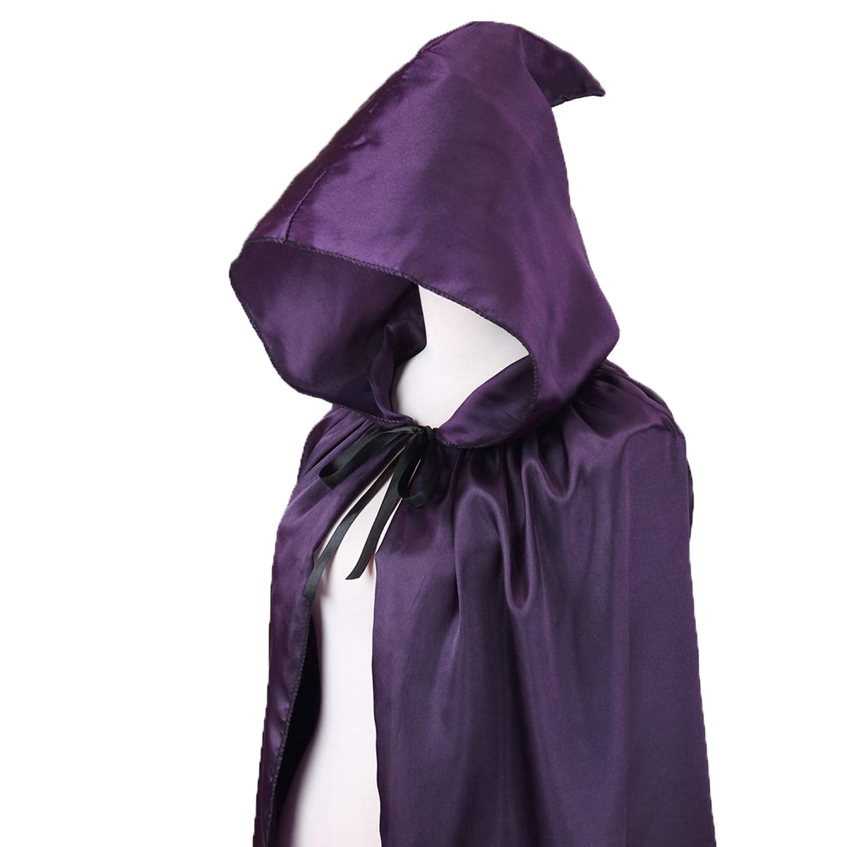 Colorful House Unisex Full Length Hooded Cape Costume Cloak/1PC (Purple, 59)