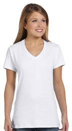 Ladies Perfect-T V-Neck T-Shirt - MAROON - 3XL(D0102HI3VLA)
