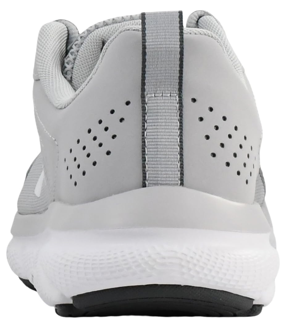 Under Armour Men's Charged Assert 9, Mod Gray (101)/White, 10 M US