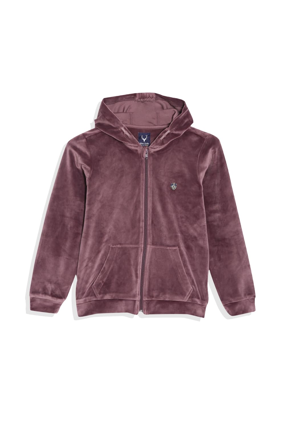 Allen Solly Girls Solid Hooded Hoodie