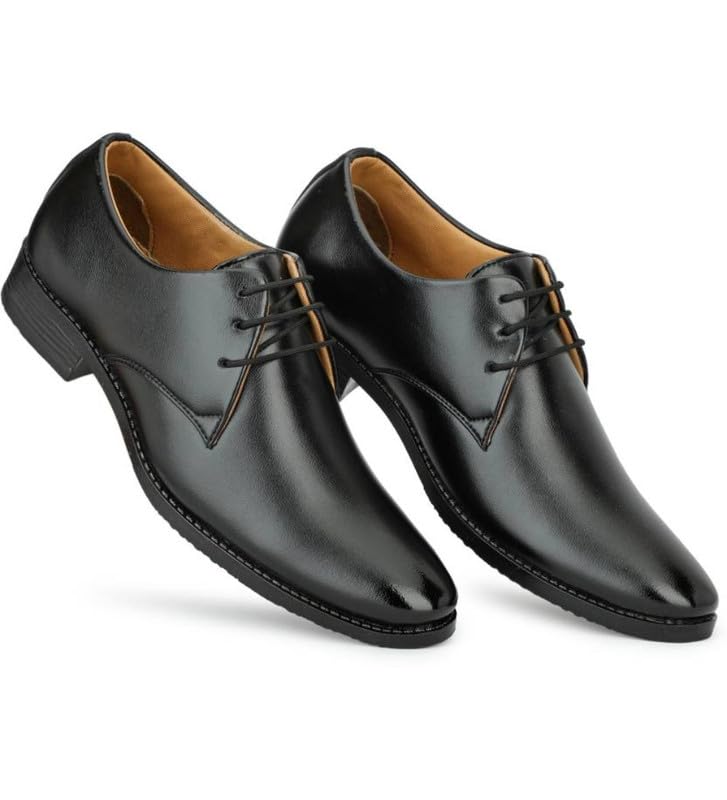 Mens Faux Leather Formal Shoes (Black, 7)PID53496 7