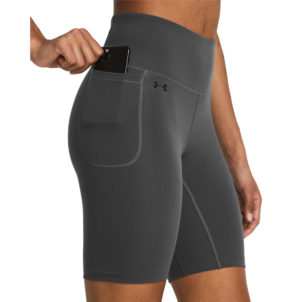 Under Armour Womens Motion Bike Shorts, (025) Castlerock / / Black, Small