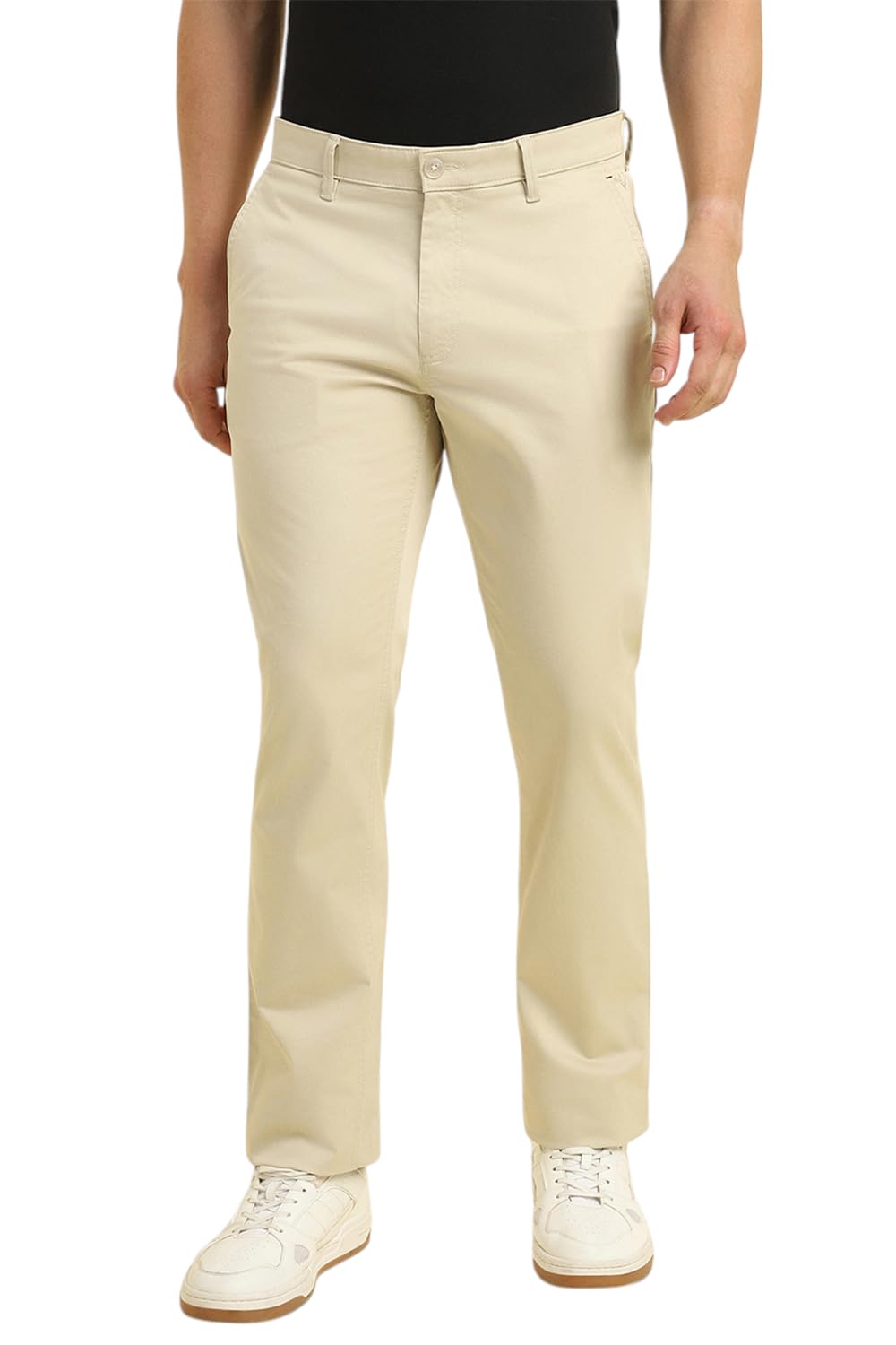 Allen Solly Men Regular Fit Solid Casual Trousers