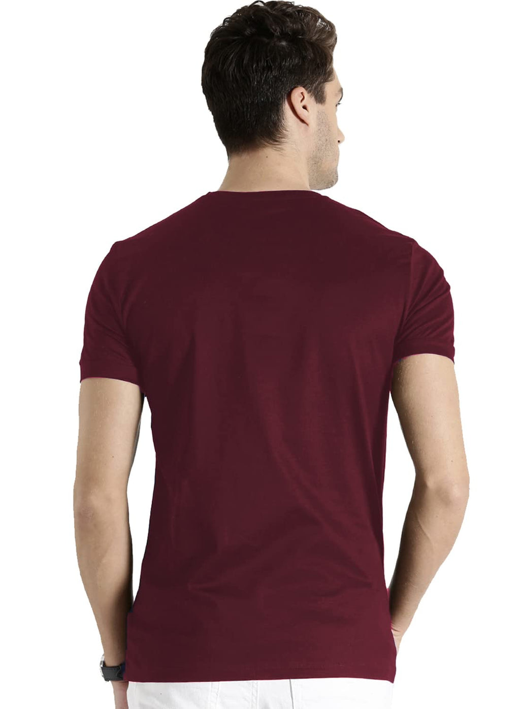 Adro Die With Memories Not With Dreams Mens Printed T-Shirt (S, Maroon)