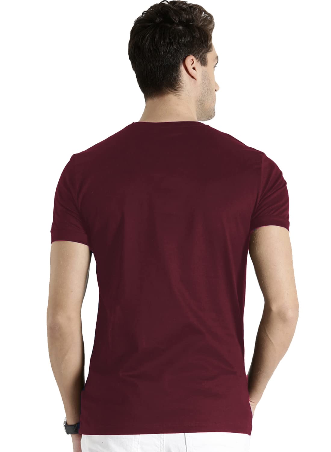 Adro Die With Memories Not With Dreams Mens Printed T-Shirt (S, Maroon)