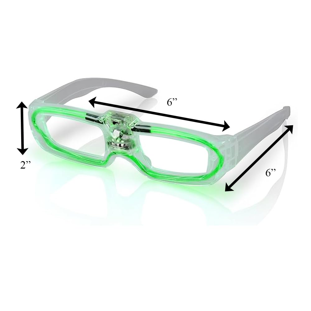 blinkee Sound Activated Glasses Green