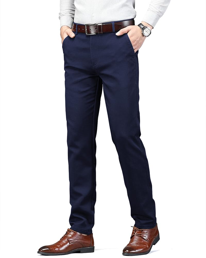 Eyebogler Mens Formal & Casual Pant Navy Blue