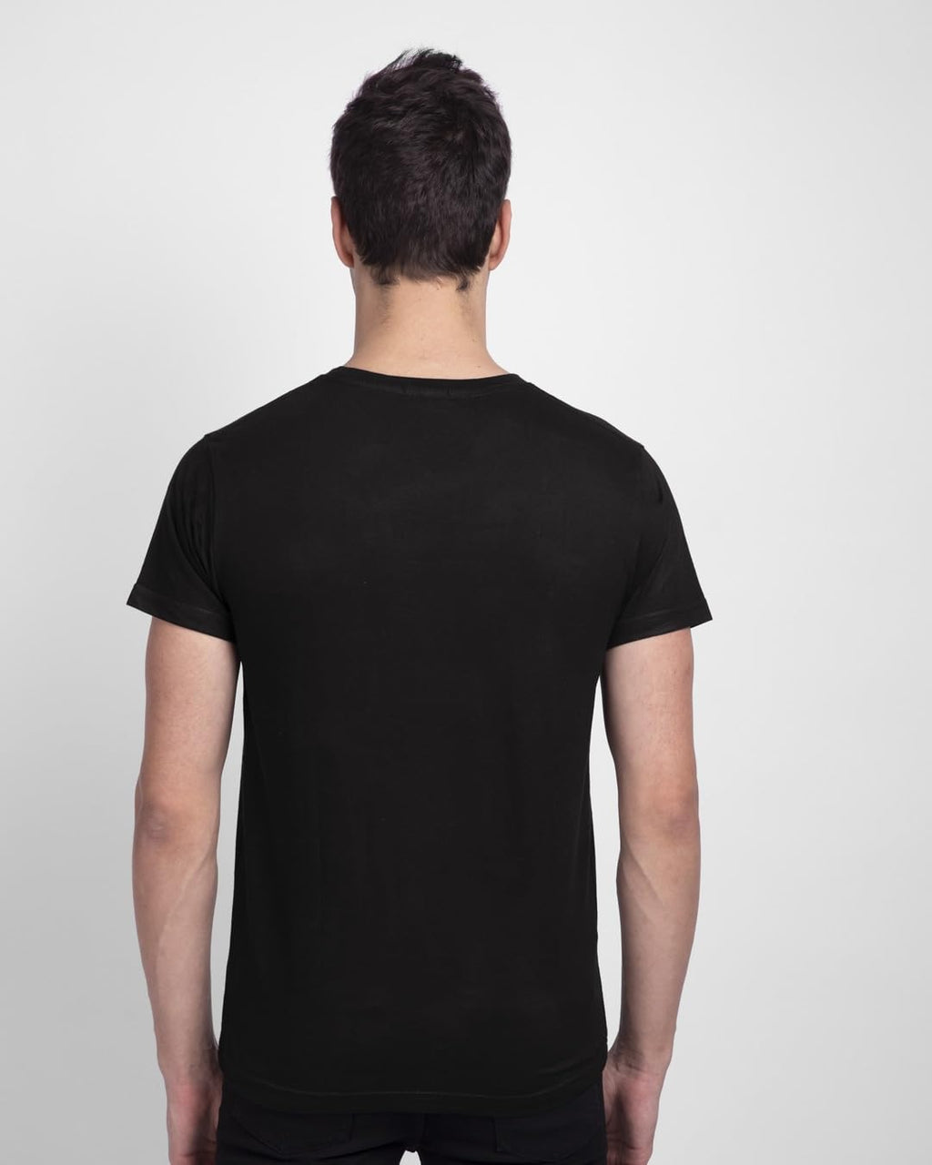 Bewakoof Mens Winter Soldier Sigil 100% Cotton T-Shirt - Regular Fit, Round Neck, Half Sleeves Black