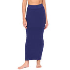 Zivame All Day Seamless Mermaid Saree Shapewear with Removable Drawcord for Women - Navy Blue1