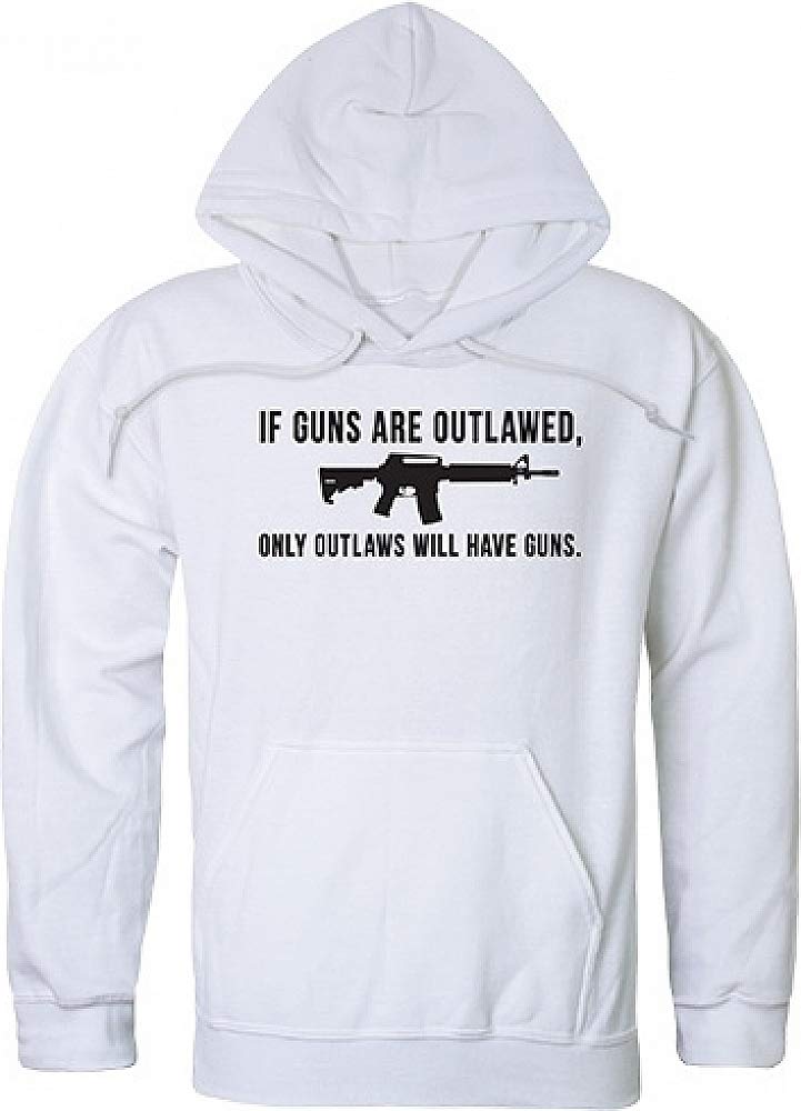 Graphic Pullover, Outlawed, White, M