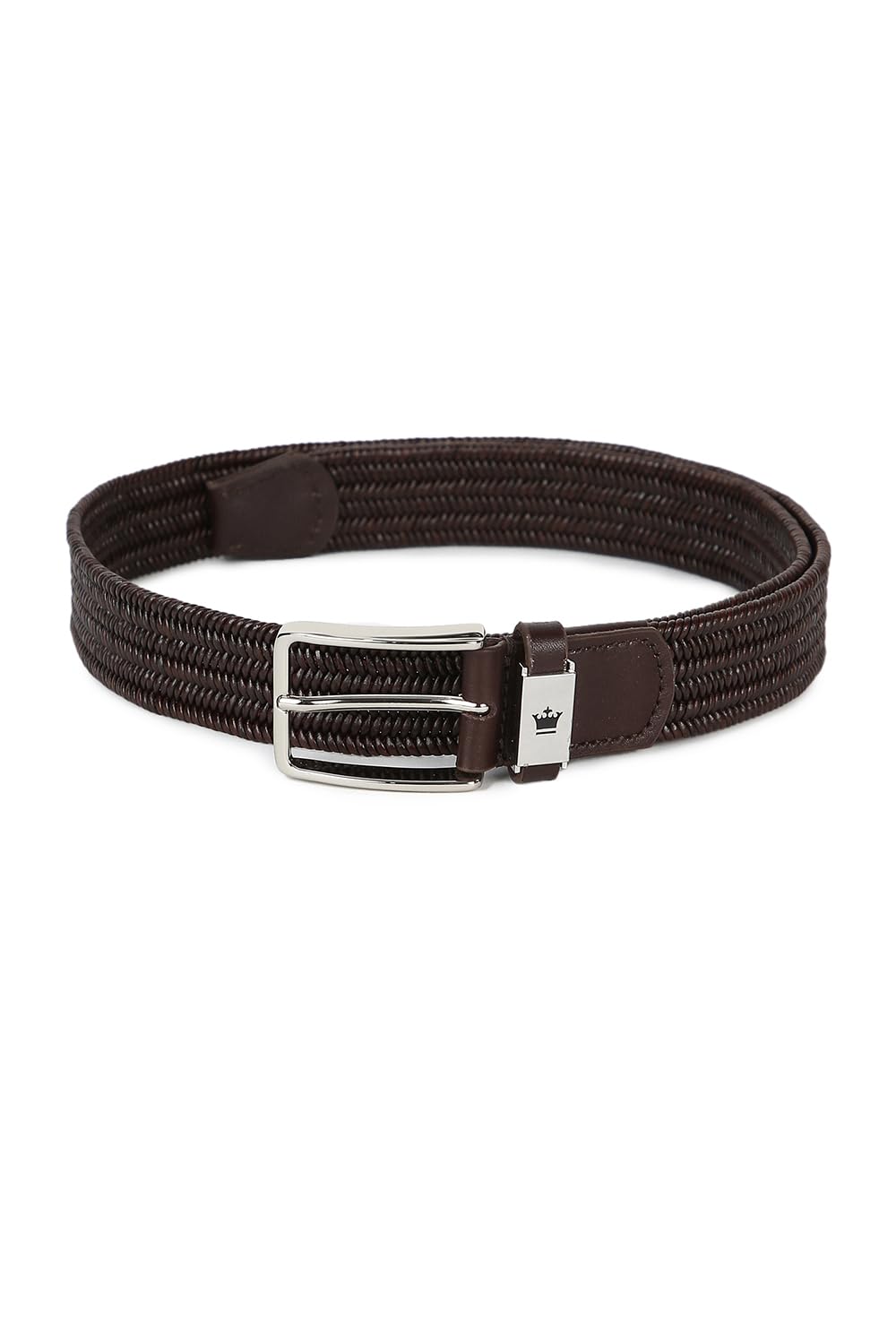 Louis Philippe Men Brown Textured S Casual Belt