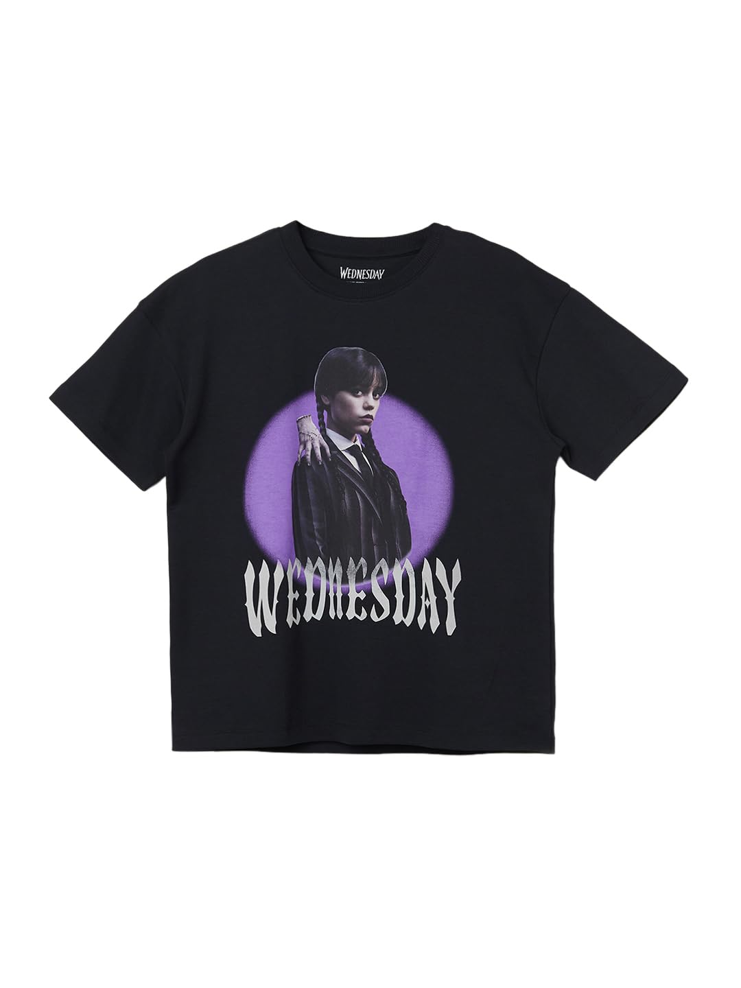 Max Girls Wednesday Print Oversized TShirt 14-16