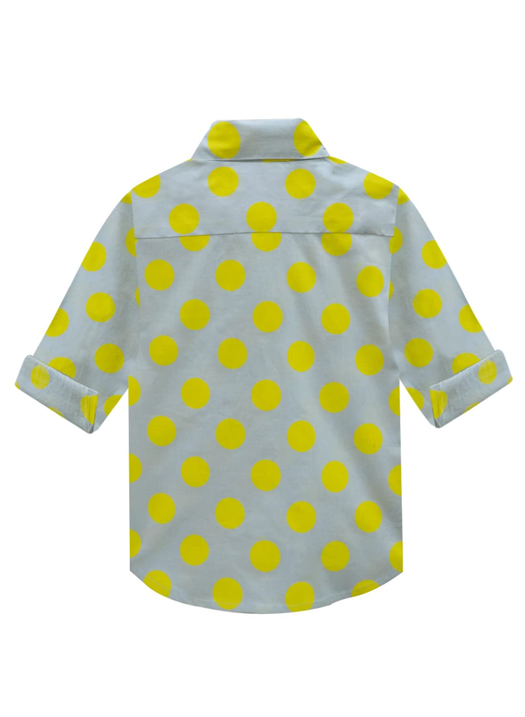 A.T.U.N. (ALL THINGS UBER NICE) Boys Printed Full Sleeve Collar Neck Casual Shirt Blue-Yellow