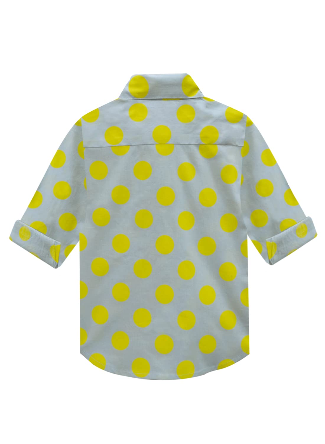 A.T.U.N. (ALL THINGS UBER NICE) Boys Printed Full Sleeve Collar Neck Casual Shirt Blue-Yellow