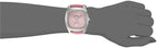 Peugeot Women's Crystal Bezel Boyfriend Watch, Easy to Read Dial with Colorful Leather Strap