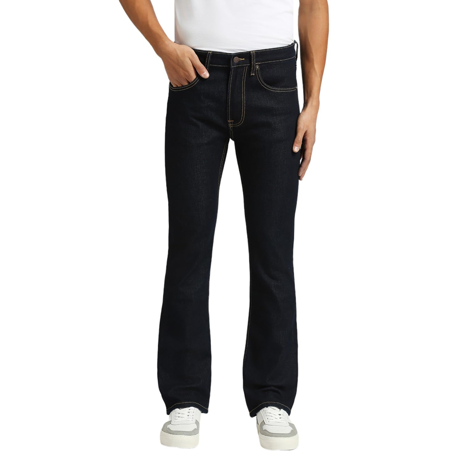 Bootcut Slim Fit Mid Waist Boot Leg Jeans