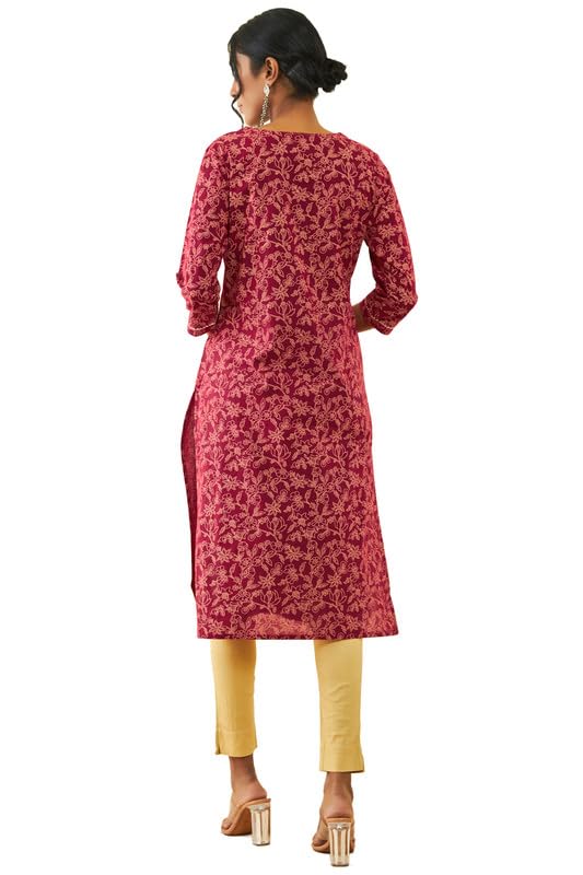 Soch Women'S Cotton Straight Kurta