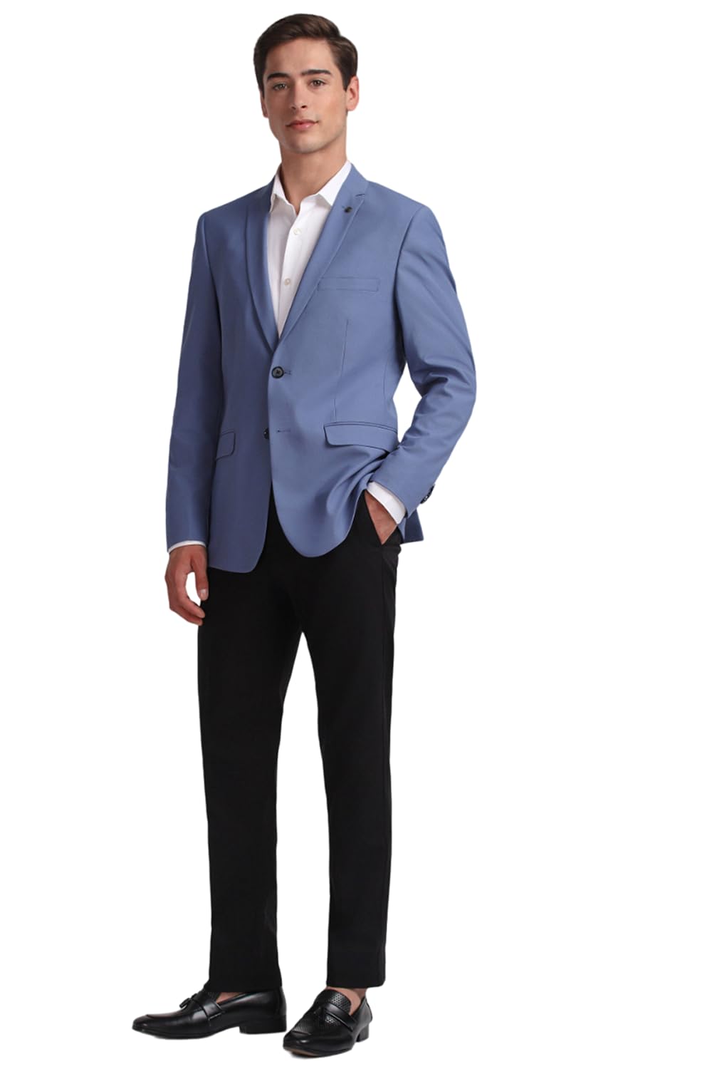 Allen Solly Men Slim Fit Solid Blazer