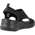 Skechers Women's Arch FIT-City Catch, Black/Black, 6