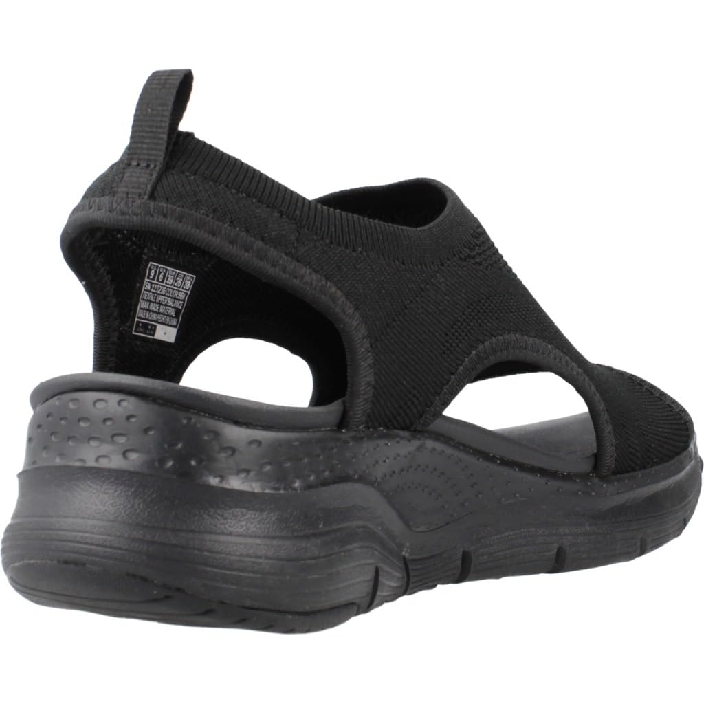 Skechers Women's Arch FIT-City Catch, Black/Black, 6