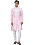 Jompers Mens Tie Dye Embroidered & Sequin Kurta Pyjama Set