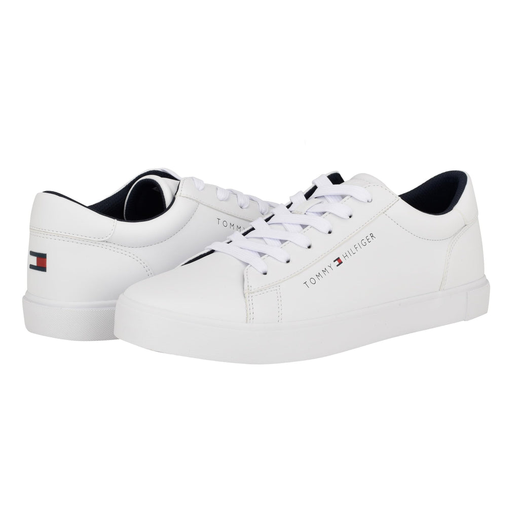 Tommy Hilfiger Men's RIBBY Sneaker, White 140, 8.5