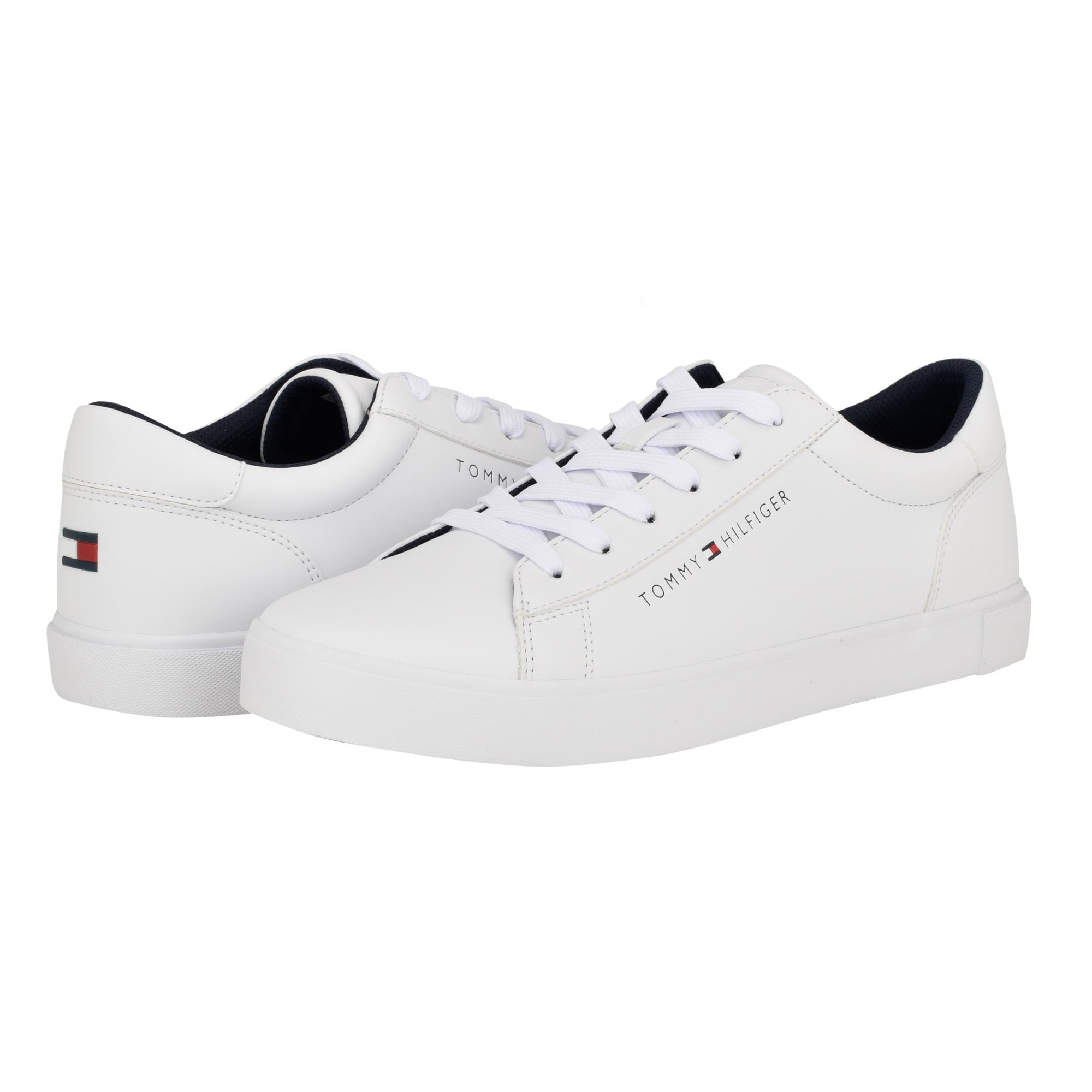 Tommy Hilfiger Men's RIBBY Sneaker, White 140, 8.5
